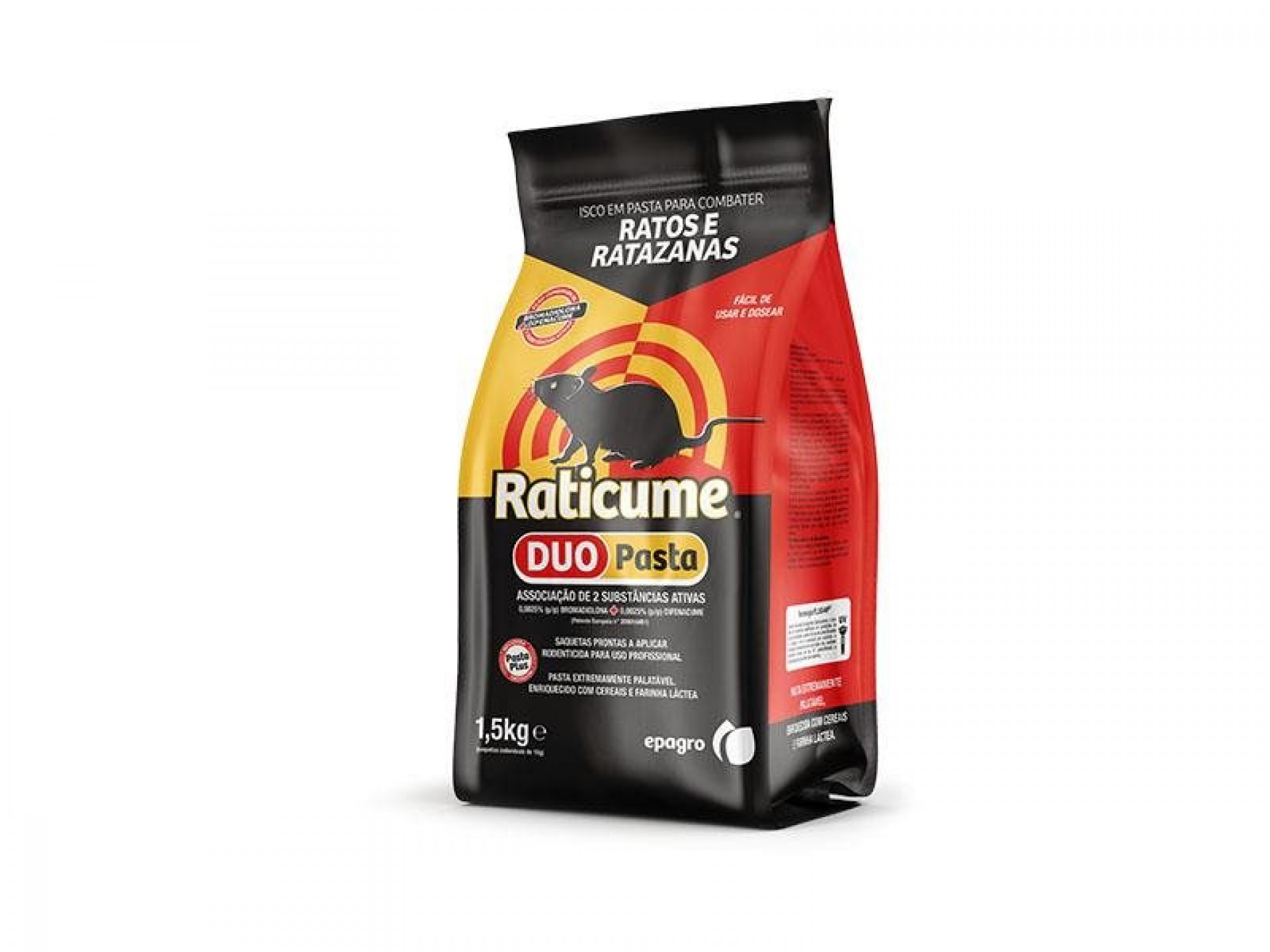 Raticida Duo Pasta 1,5 KG RATICUME