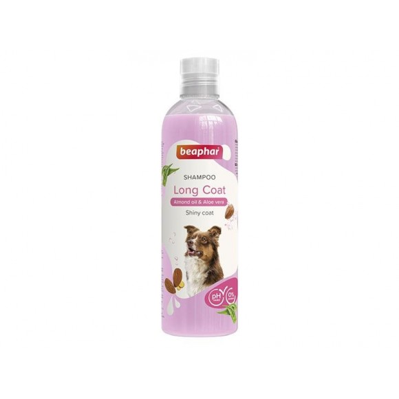 Champô Para Cão Pelo Longo 250 ML BEAPHAR Champô Para Cão Pelo Longo 250 ML BEAPHAR
