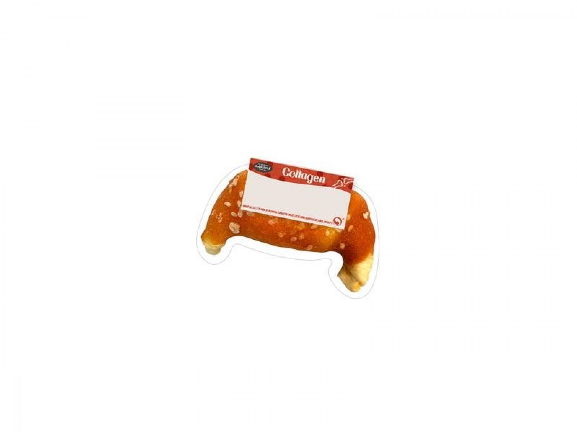 SNACK PARA CÃO MINI CROISSANT DE COLAGÉNIO FRANGO 5CM