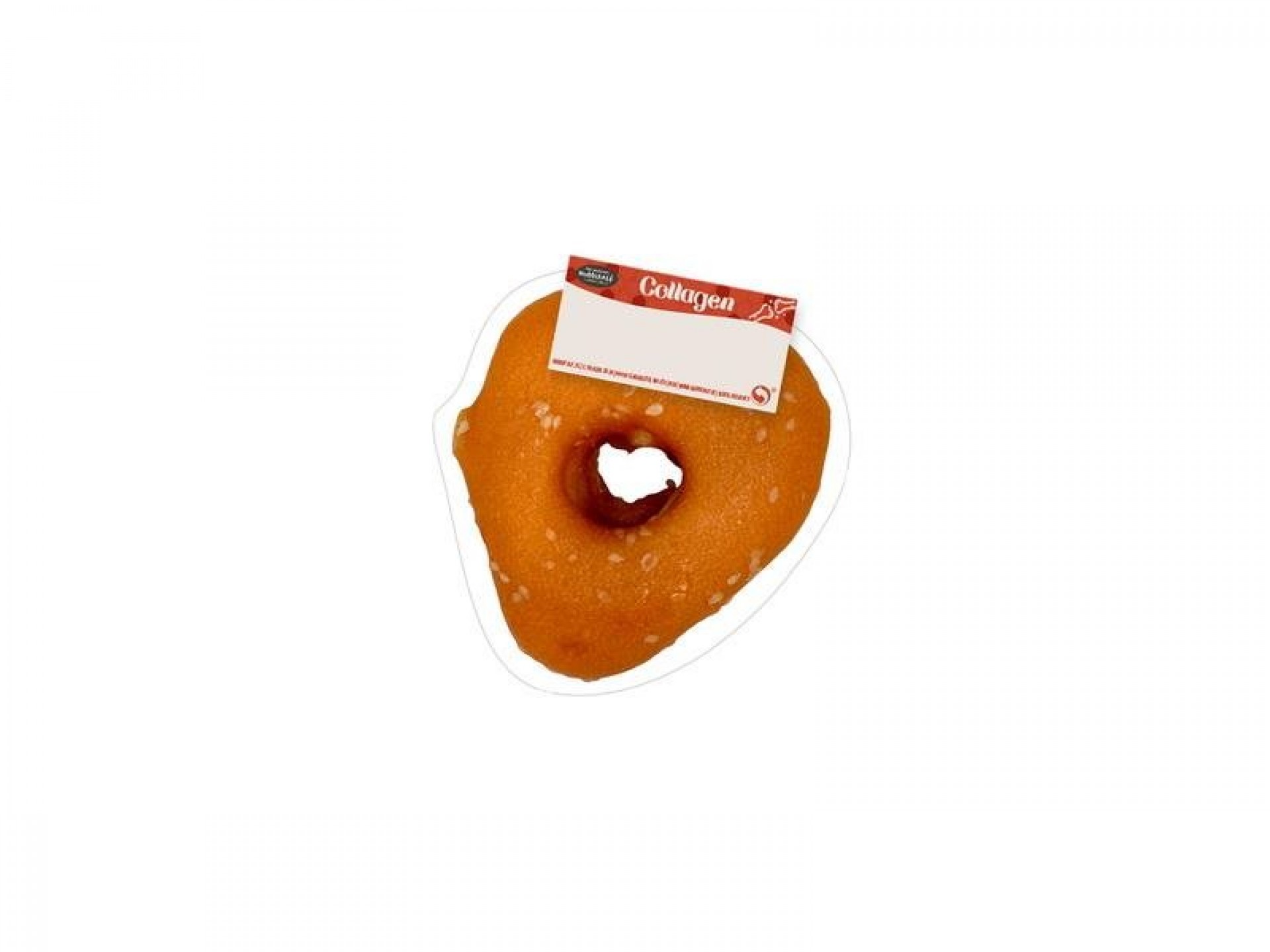 SNACK PARA CÃO MINI CORAÇÃO DE COLAGÉNIO FRANGO 5CM