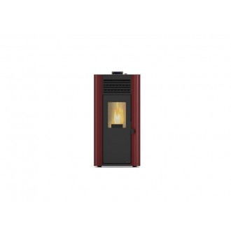 Salamandra Pellets First 10Kw Bordeaux A+ Ecodesign Redpod