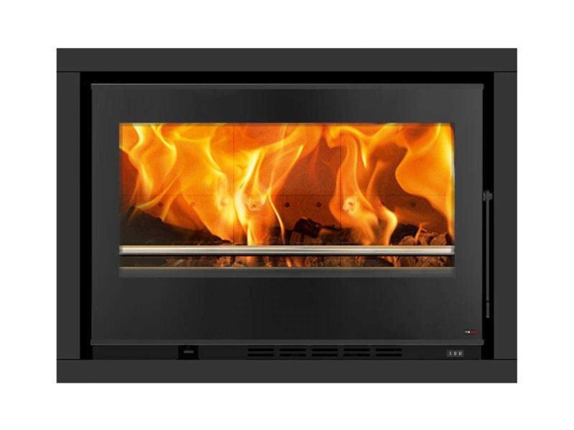 Recuperador Lenha Vidago 80 10,6W Pt Vidro A+ Eco Redpod