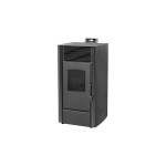 Salamandra A Pellets Sp Mekka 12Kw Preto