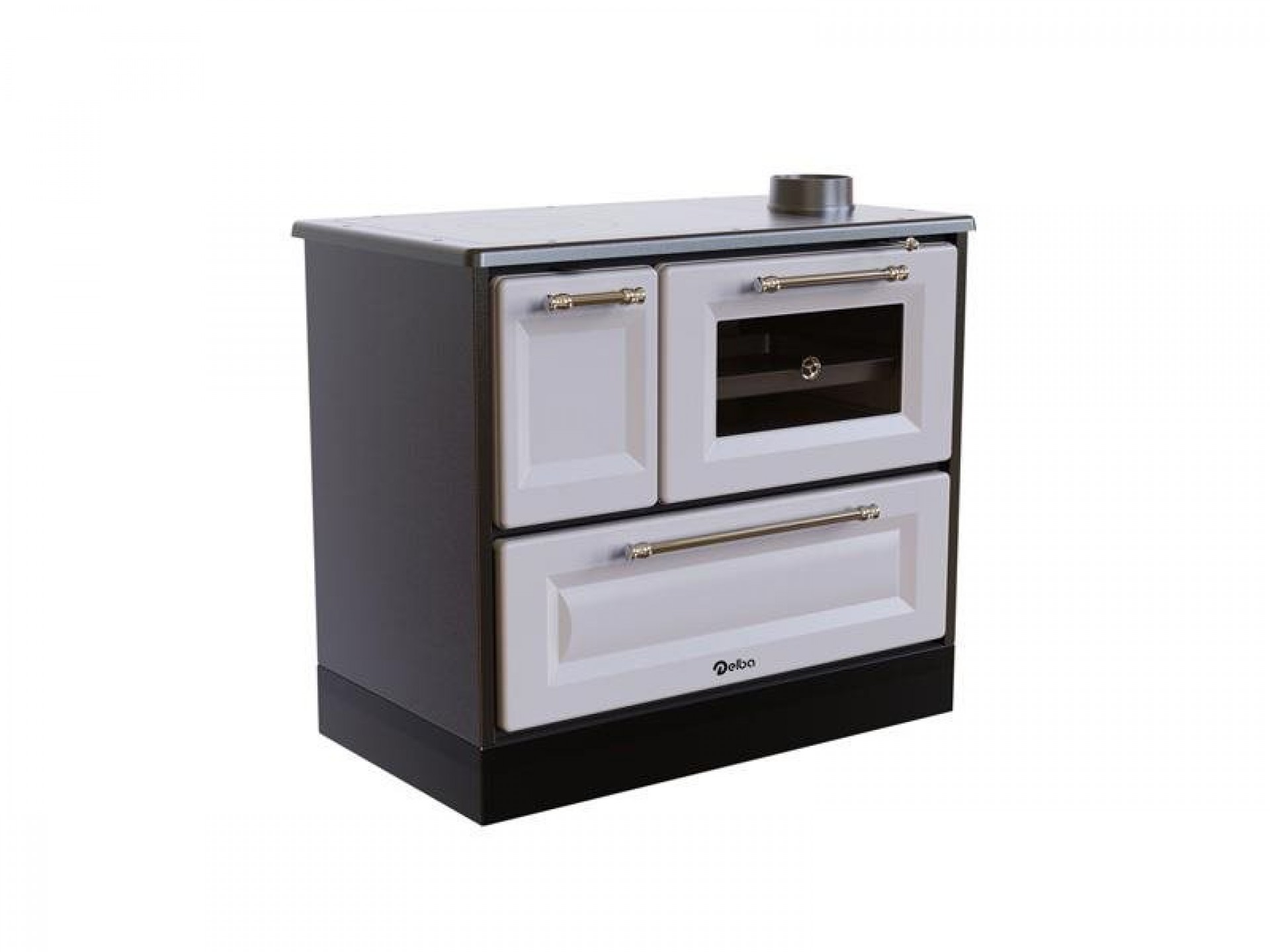Fogão O Lenha California 7,7Kw Branco