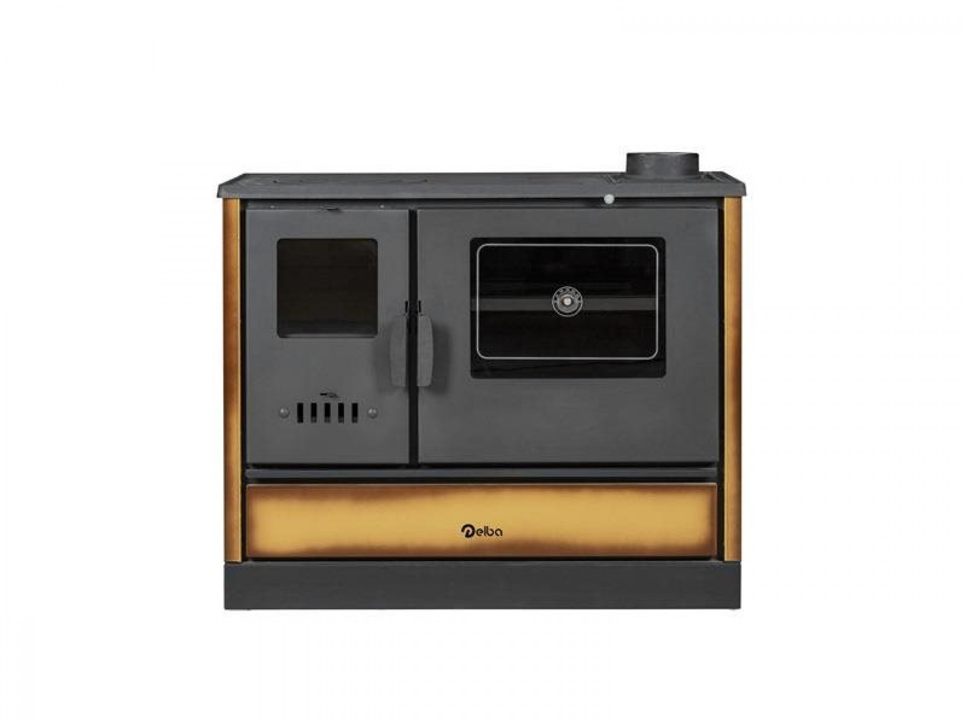 Fogão O Lenha Detroit 7,9Kw Caramelo