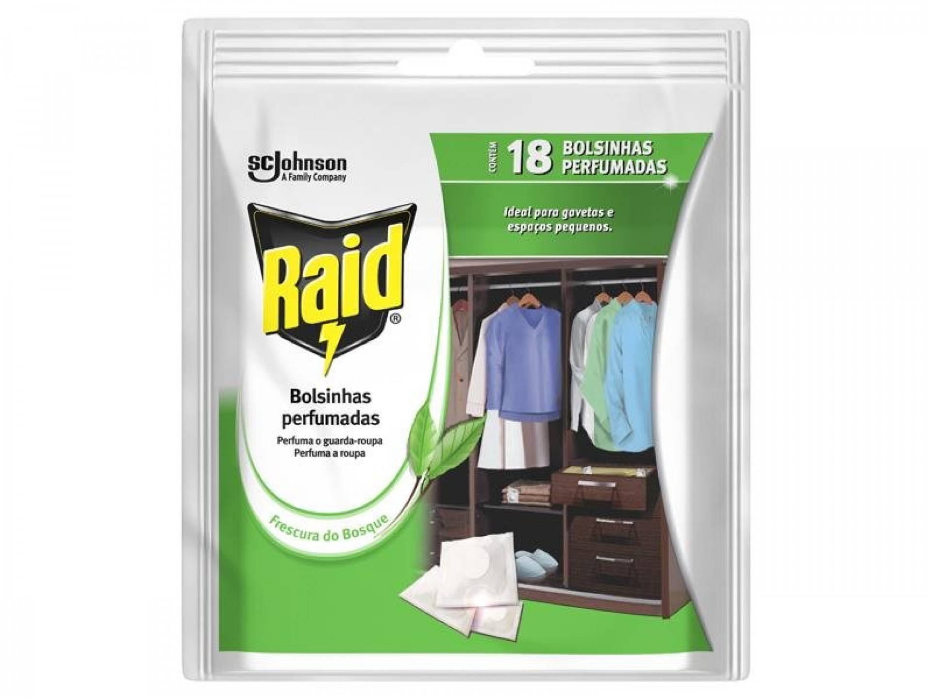 Bolsinhas Perfumadas Aroma Bosque – 18 Unidades RAID