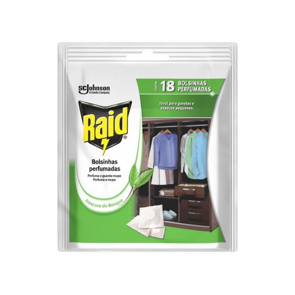Bolsinhas Perfumadas Aroma Bosque � 18 Unidades RAID