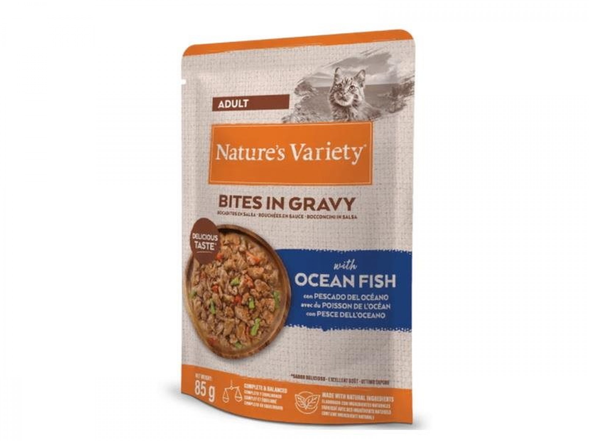 Alimento Para Gato Pedaços Em Molho Peixe Oceano 8