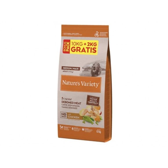 ALIMENTO SECO PARA CÃO MÉDIO NO GRAIN FRANGO 12 KG ALIMENTO SECO PARA CÃO MÉDIO NO GRAIN FRANGO 12 KG
