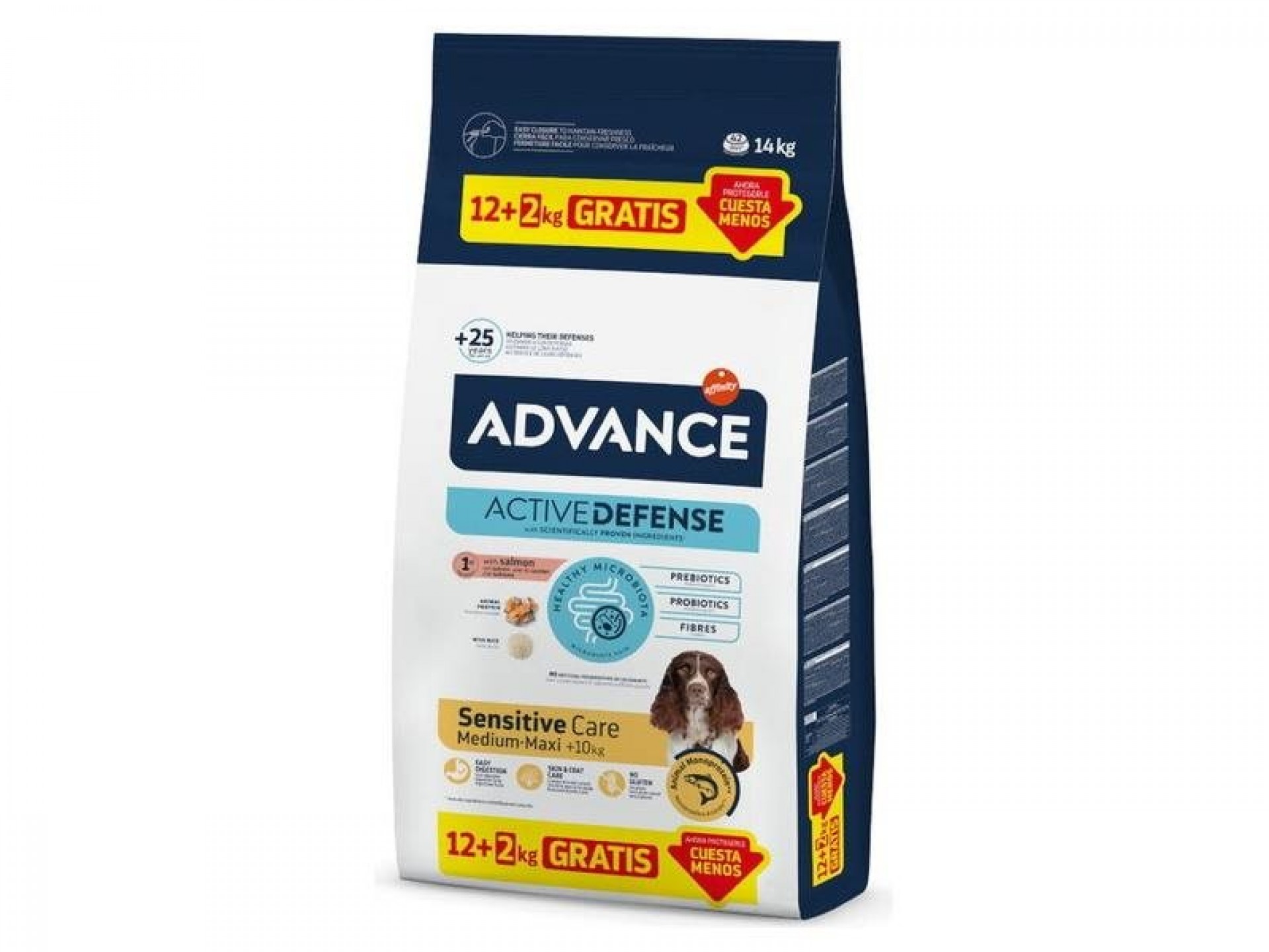 Al Seco Cão Sensitive Salmão E Arroz 14 KG ADVANCE