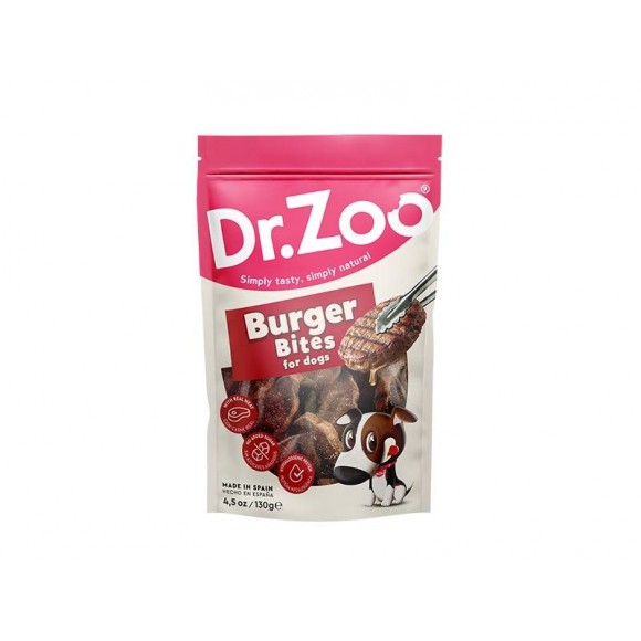 Snack Para Cão Burger Bites 130 GR DR ZOO Snack Para Cão Burger Bites 130 GR DR ZOO