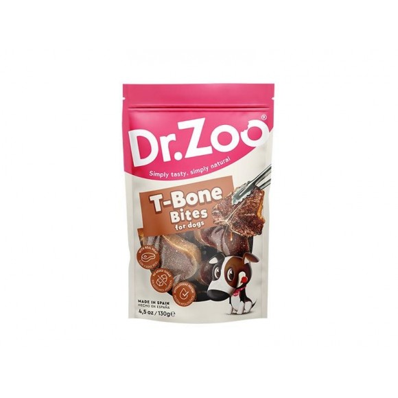 Snack Para Cão T-Bone Bites 130 GR DR ZOO Snack Para Cão T-Bone Bites 130 GR DR ZOO
