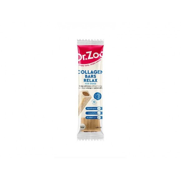 Snack Cão Barra Colagénio Relax 80 GR DR ZOO Snack Cão Barra Colagénio Relax 80 GR DR ZOO