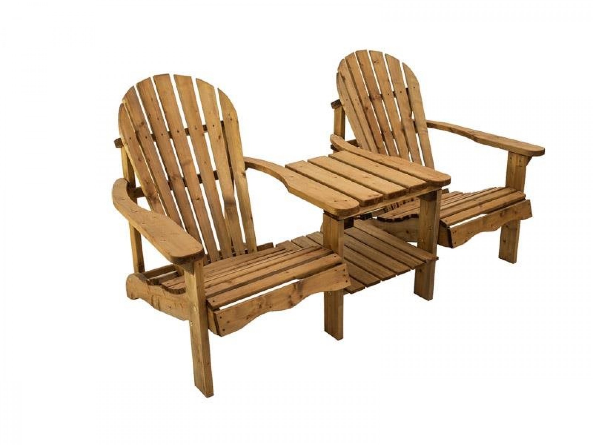 Cadeira De Jardim De Madeira ADIRONDACK 172X95X92CM 2Pessoas