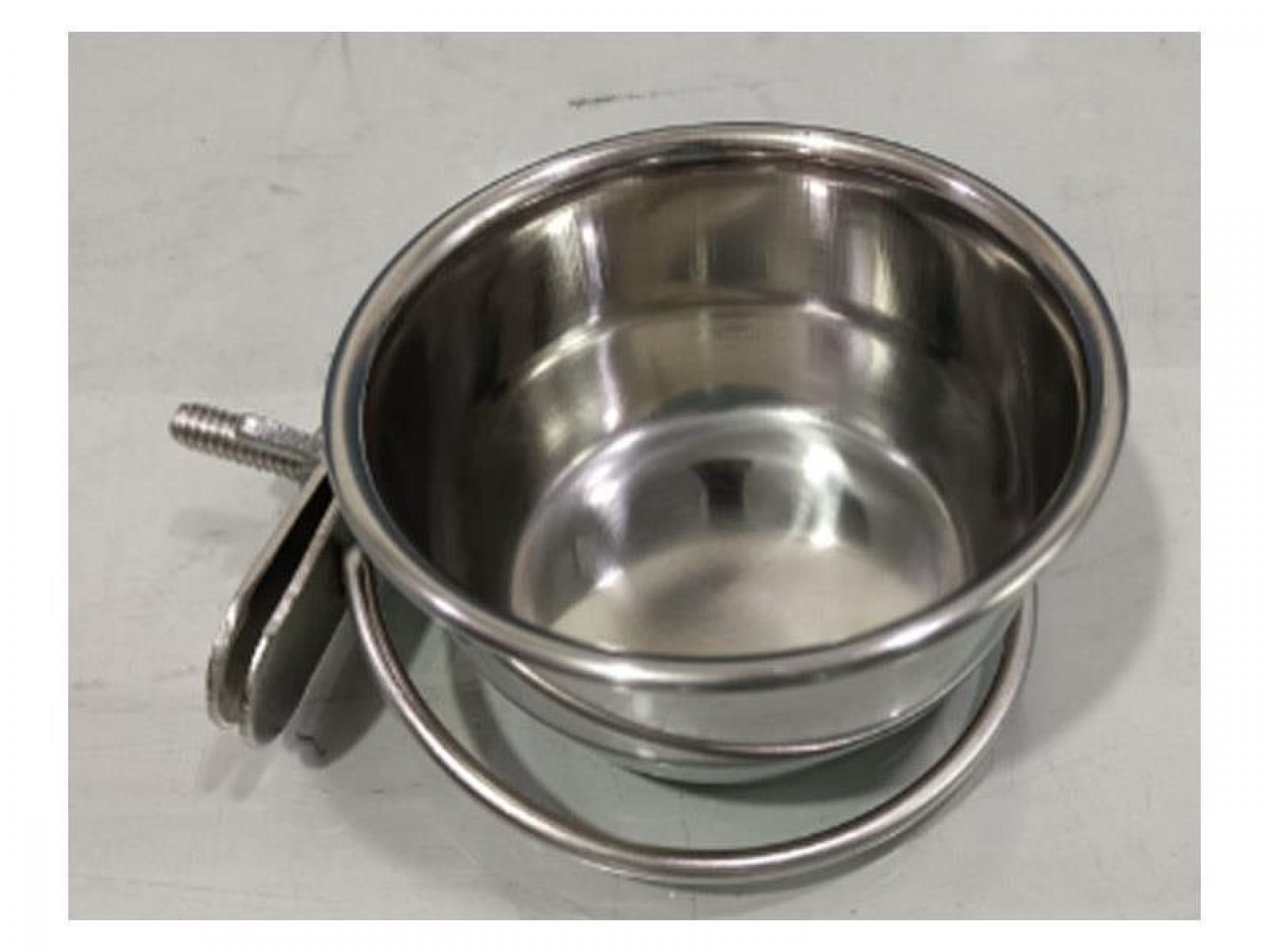 Comedouro Inox+Parafuso 140 ML