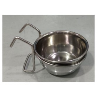 Comedouro Inox+Gancho 140 ML Comedouro Inox+Gancho 140 ML