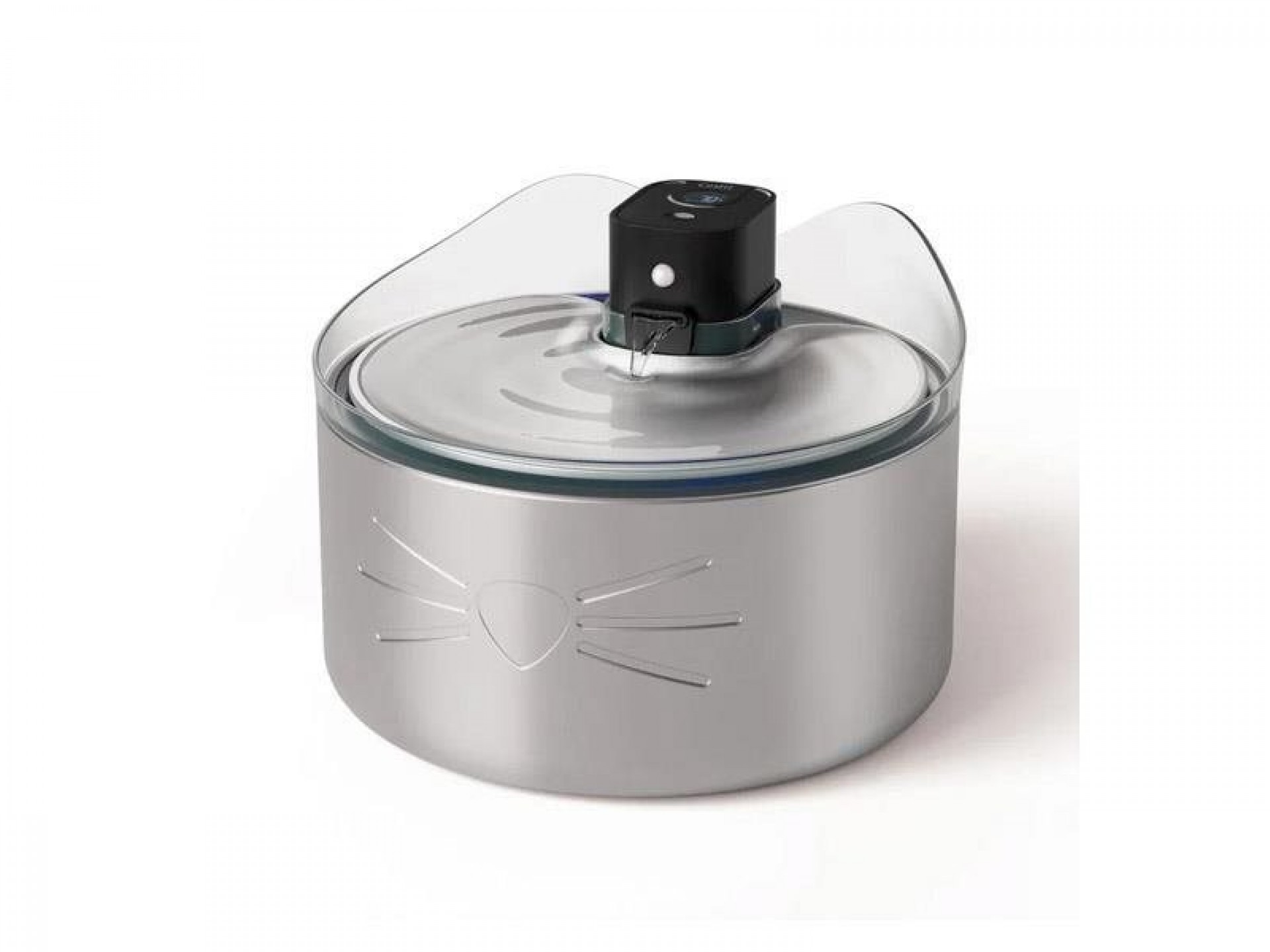 Fonte Pixi Para Gato Sem Fios De Aço Inoxidável Uvc 5L CATIT