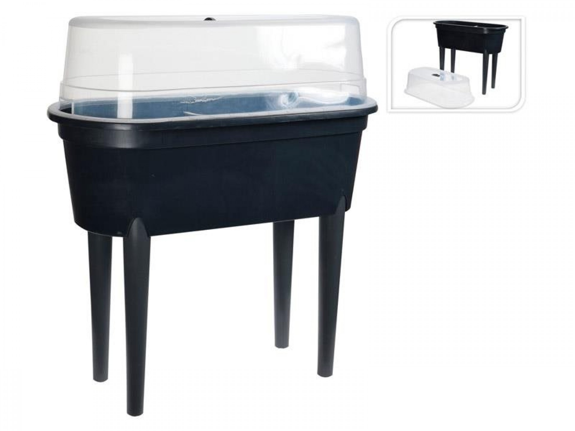 Horta Urb Antrac C/Cobertura 77X38X84CM PROGARDEN