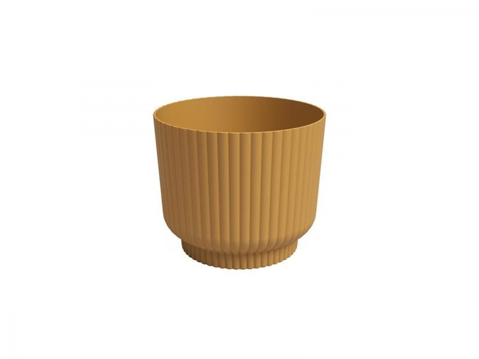 Vaso Miami Wavy 20 CM Amarelo Mel ARTEVASI