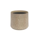 Vaso Vidrado Saturn 20 CM Bege ARTEVASI Vaso Vidrado Saturn 20 CM Bege ARTEVASI