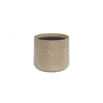 Vaso Vidrado Saturn 20 CM Bege ARTEVASI