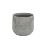 Vaso Vidrado Olympus 19 CM Cinza ARTEVASI