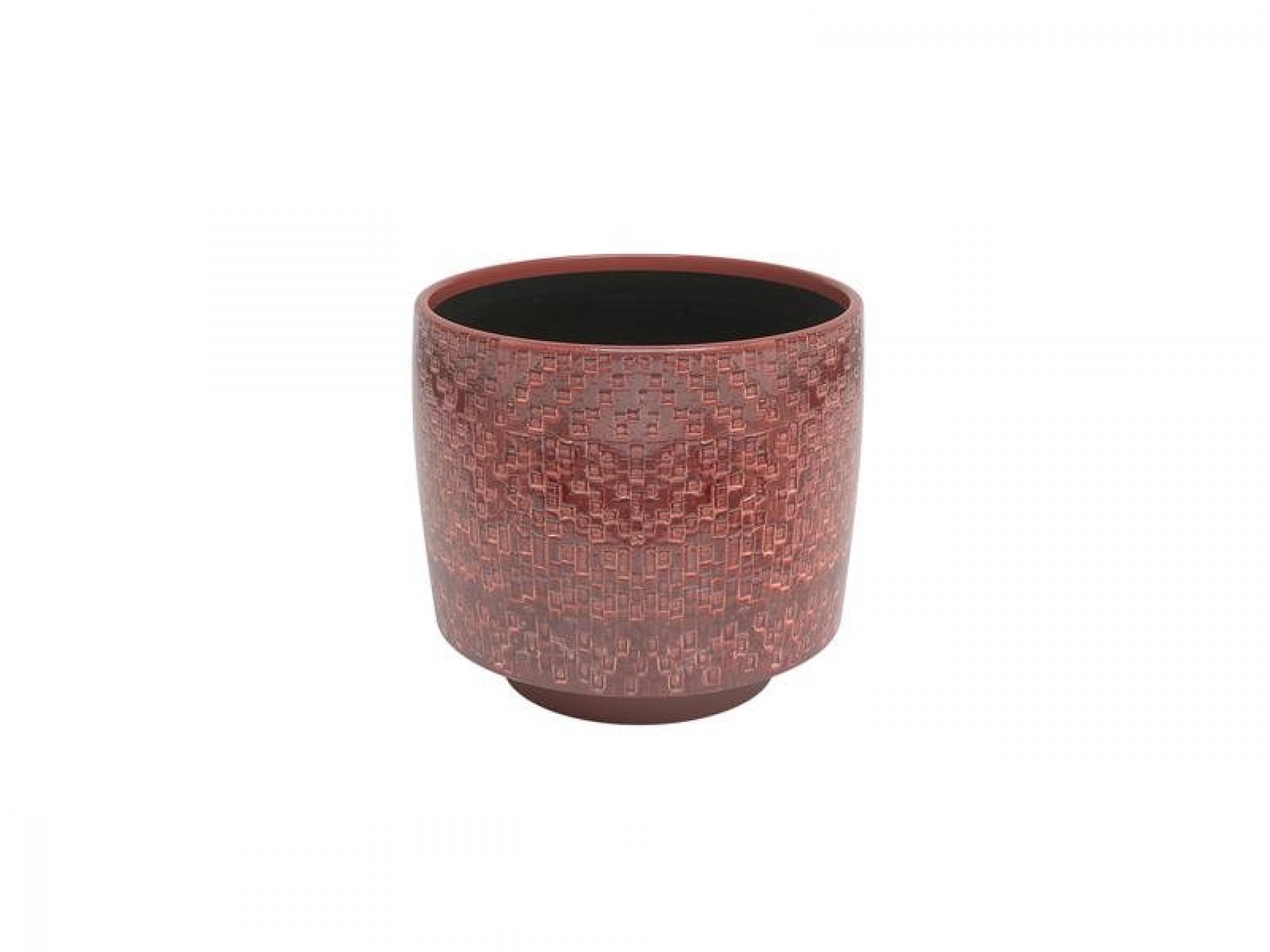 Vaso Vidrado Minerva 21 CM Vermelho ARTEVASI