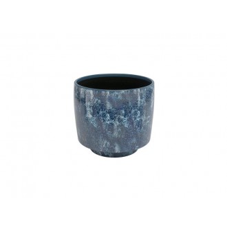 Vaso Vidrado Minerva 21 CM Azul Noite ARTEVASI Vaso Vidrado Minerva 21 CM Azul Noite ARTEVASI