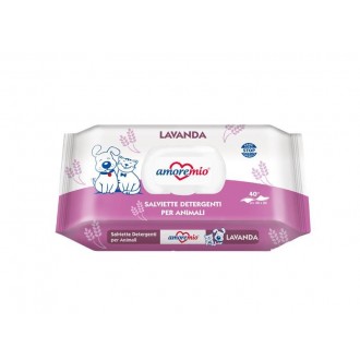 Toalhitas Higiénicas Humidas Lavanda Cão E Gato AMOREMIO Toalhitas Higiénicas Humidas Lavanda Cão E Gato AMOREMIO
