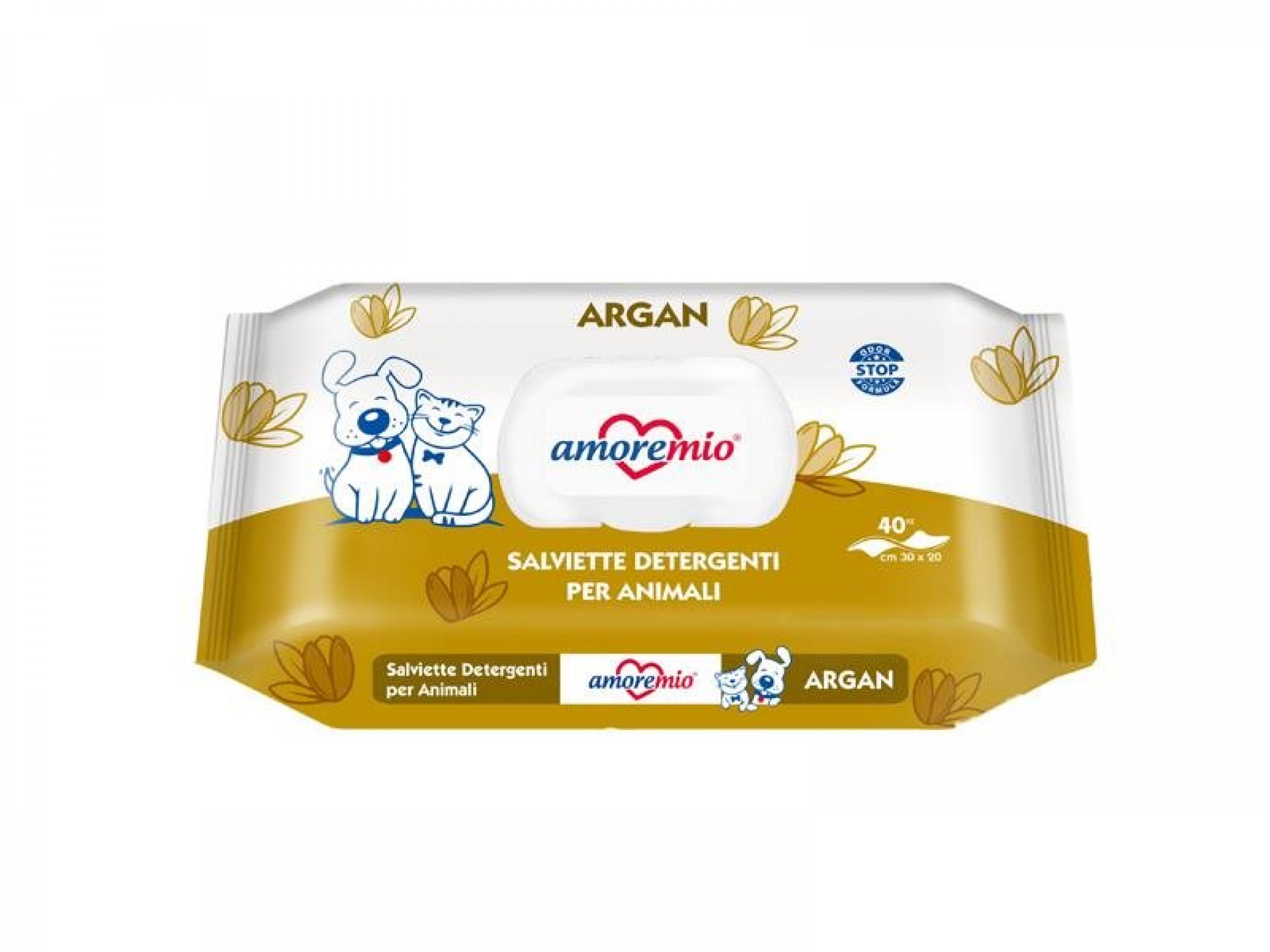 Toalhitas Higiénicas Humidas Argão Para Cão E Gato AMOREMIO