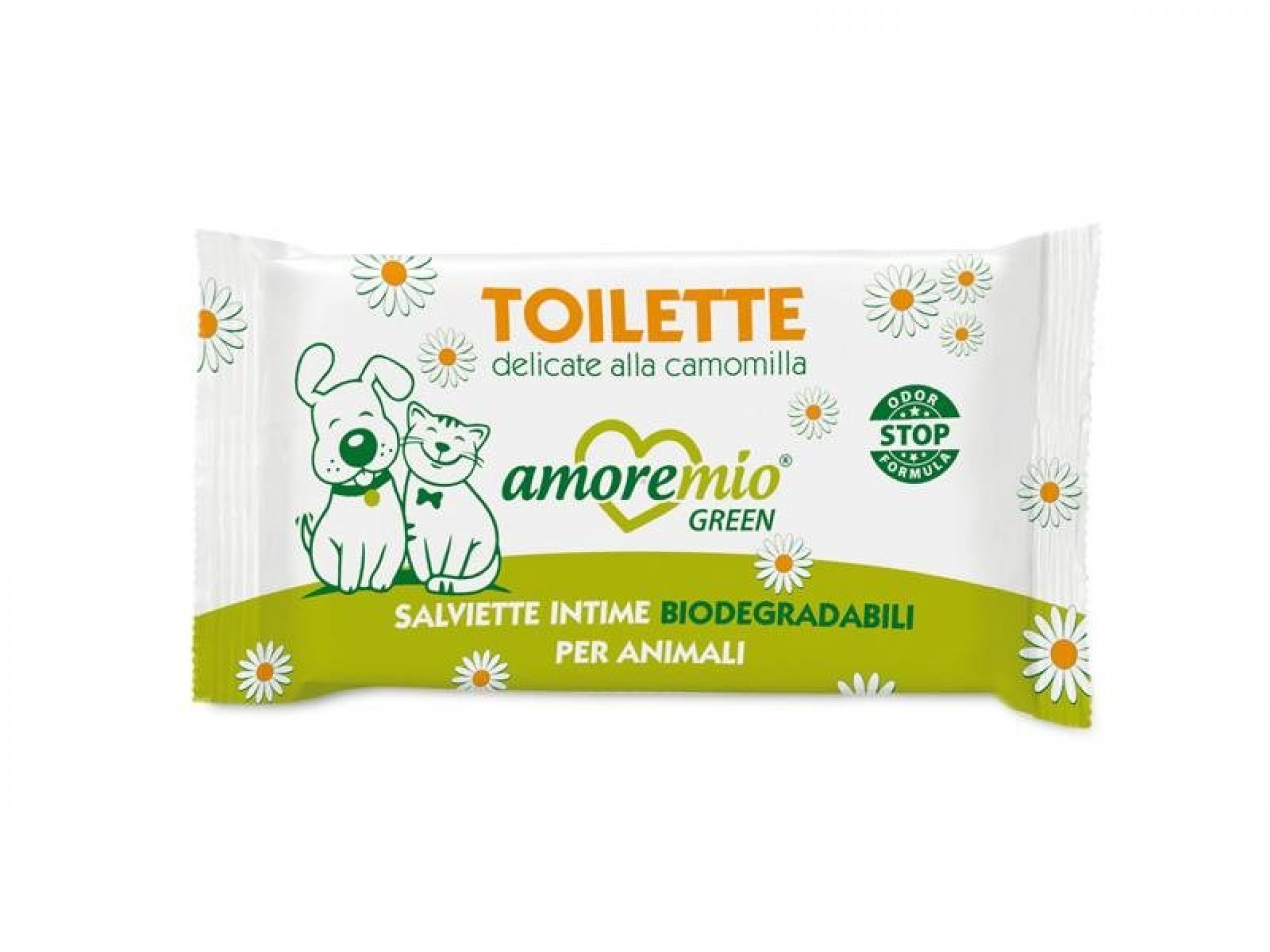 Toalhitas Bolso Biodegradáveis Camomila Cão E Gato AMOREMIO