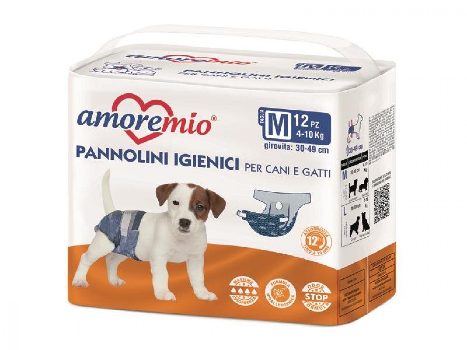 Fraldas Descartáveis Para Cão E Cadela AMOREMIO