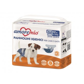 Fraldas Descartáveis Para Cão E Cadela AMOREMIO Fraldas Descartáveis Para Cão E Cadela AMOREMIO