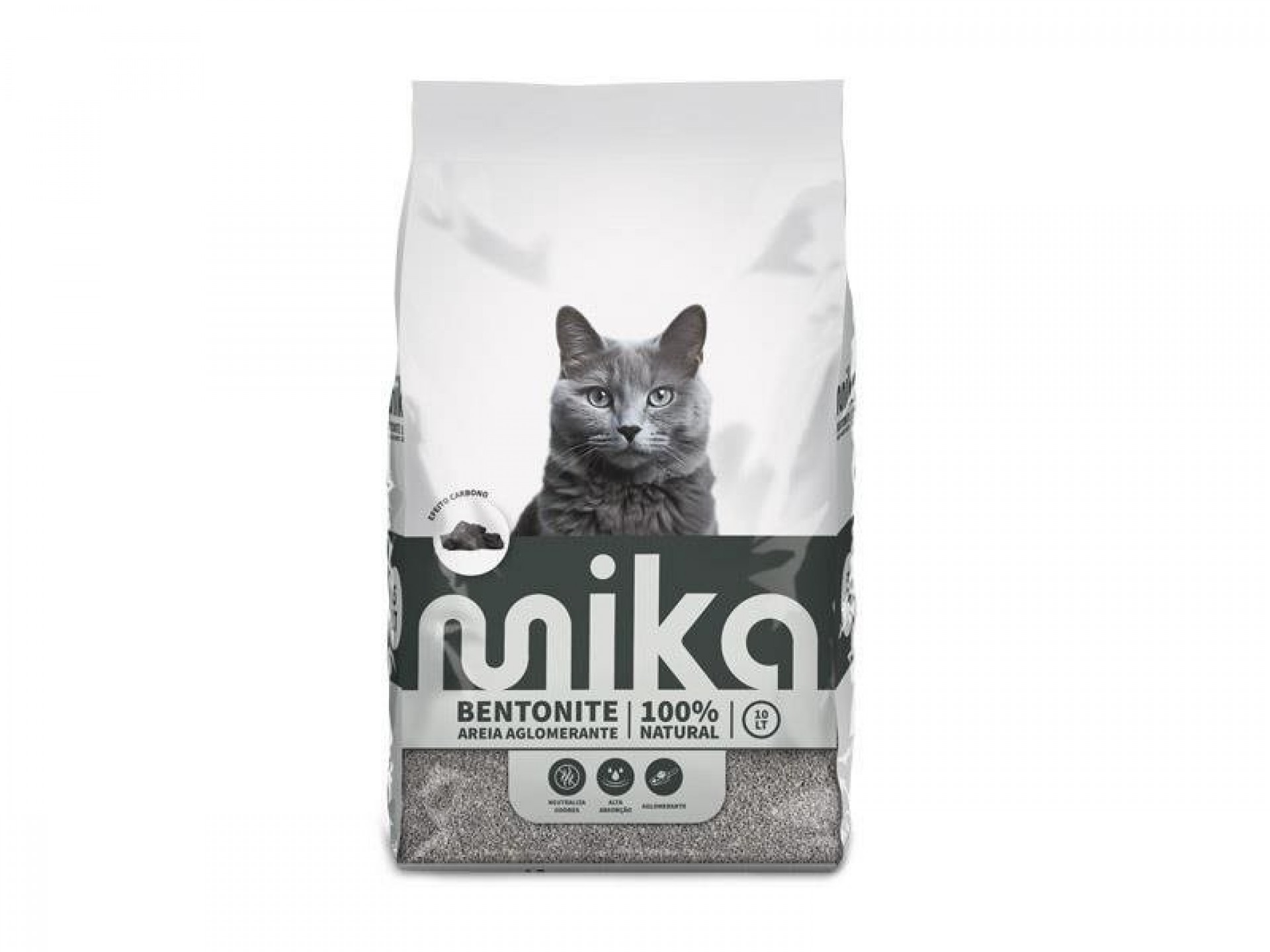 Areia Aglomerante Carvão 10 L MIKA