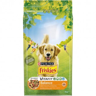 Alimento Seco Para Cão Frango Arroz 4 KG FRISKIES Alimento Seco Para Cão Frango Arroz 4 KG FRISKIES