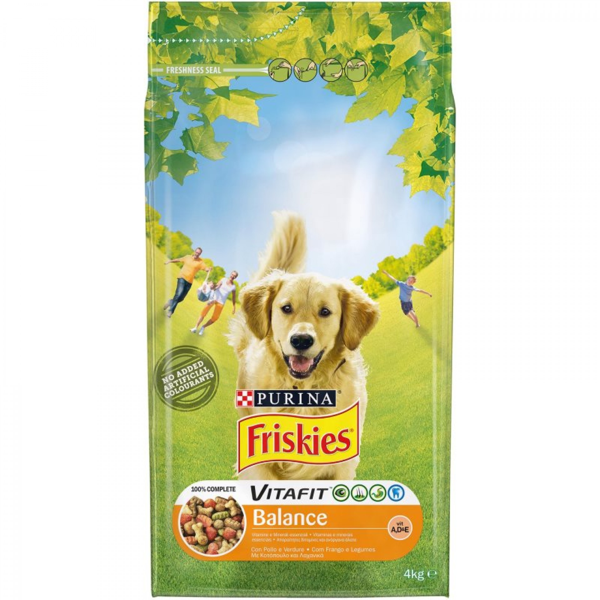 Alimento Seco Para Cão Frango Arroz 4 KG FRISKIES