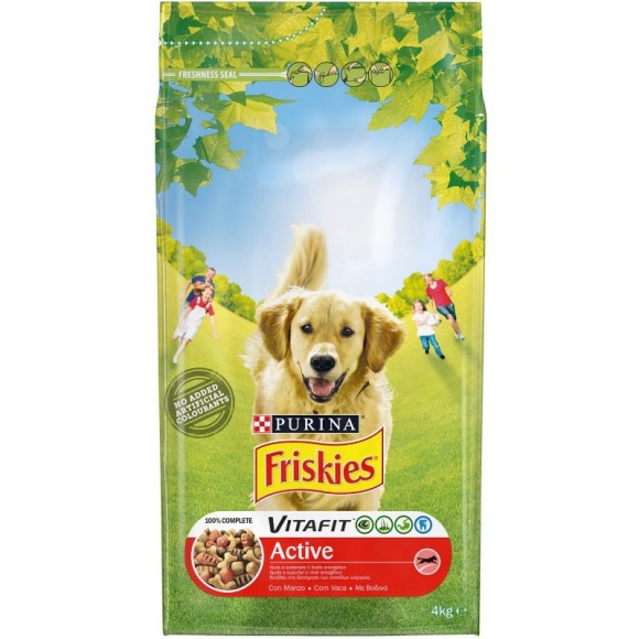 Alimento Seco Para Cão Active 4 KG FRISKIES Alimento Seco Para Cão Active 4 KG FRISKIES