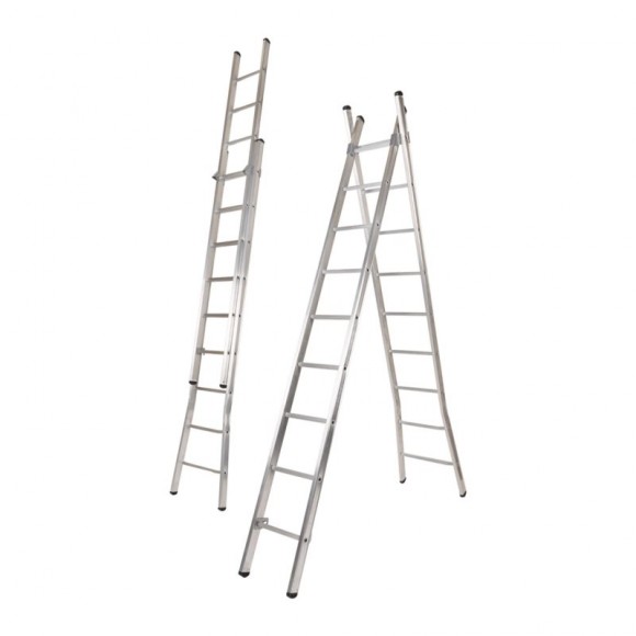 Escada Alúminio Dupla 2,5+2,5M LITAN Escada Alúminio Dupla 2,5+2,5M LITAN