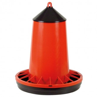 Comedouro de Pl�stico c/Grelha e Tampa p/Aves 10KG