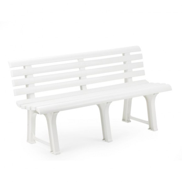Banco Jardim Branco 145 CM PROGARDEN Banco Jardim Branco 145 CM PROGARDEN