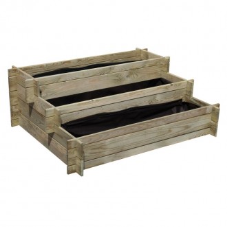 Mini Horta Escada Madeira 100X80X36 CM CERLAND