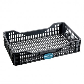 Caixa Contentora Cinza 50 X 30 X 10 CM RECIPLEX Caixa Contentora Cinza 50 X 30 X 10 CM RECIPLEX