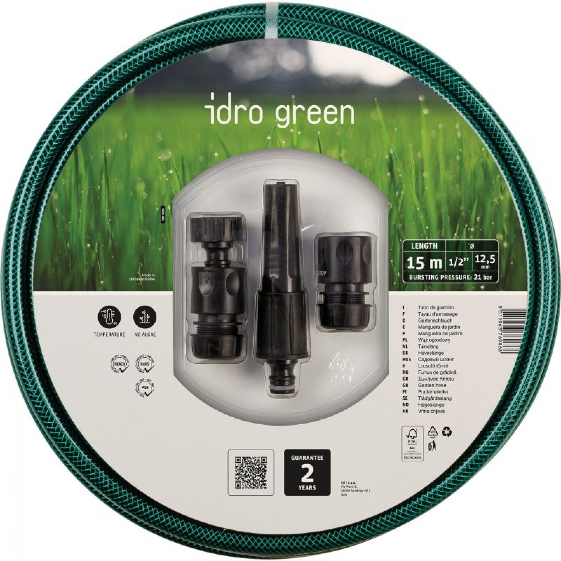 Kit Mangueira 12,5 MM 15 M FITT