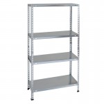 Estante Metálica Galvanizada 4 prateleiras LITAN Estante Metálica Galvanizada 4 prateleiras LITAN