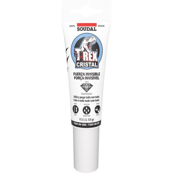 Silicone Cola Forte T-Rex Cristal SOUDAL 125ML Silicone Cola Forte T-Rex Cristal SOUDAL 125ML
