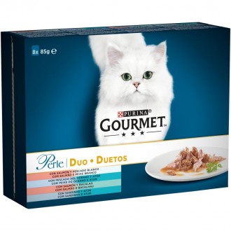 Alimento Húmido Gato Salmão 8X85 G GOURMET PERLE Alimento Húmido Gato Salmão 8X85 G GOURMET PERLE