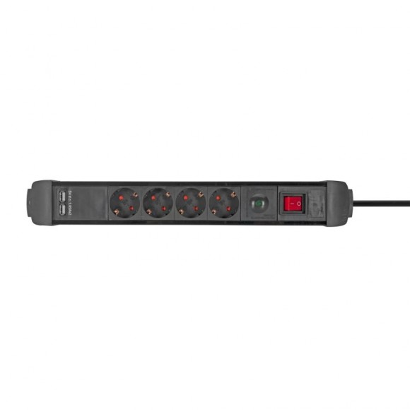 Extens�o 4 tomadas c/ int e 2usb 1,5m ASLO