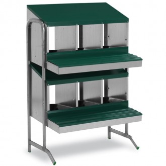 Bateria de 6 Abrigos p/Postura de Aves GAUN