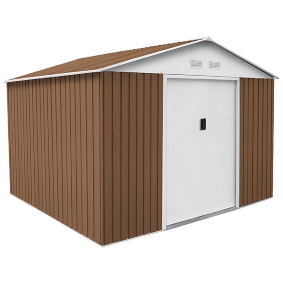 Abrigo Metal Bristol Castanho 7,7 M2 GARDIUN Abrigo Metal Bristol Castanho 7,7 M2 GARDIUN