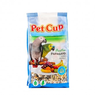 Alimento para Papagaio Fruta PET CUP 700Gr Alimento para Papagaio Fruta PET CUP 700Gr